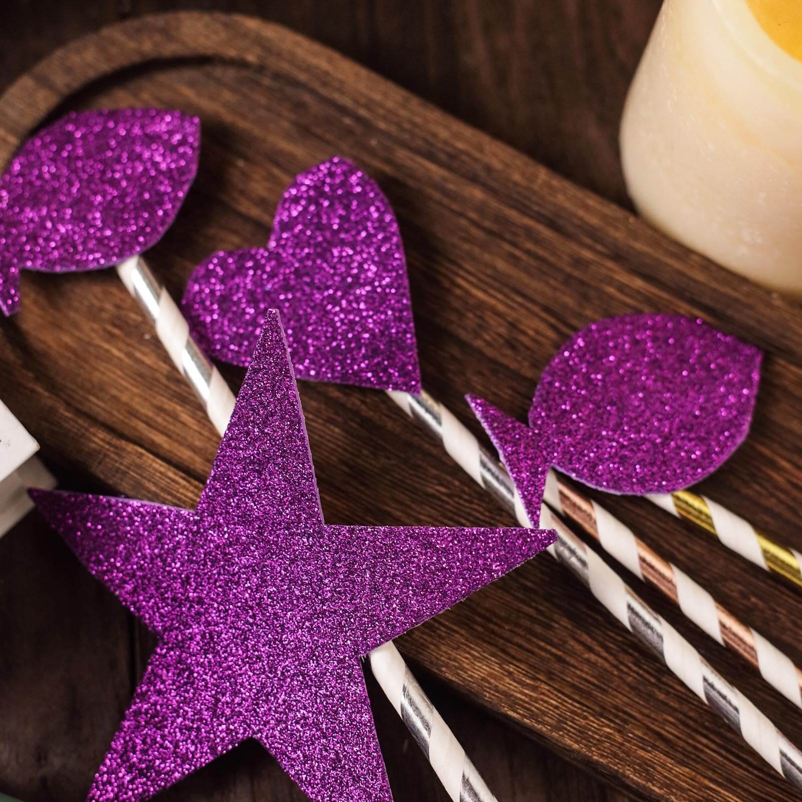 10 Pack Purple Self-Adhesive Glitter DIY Craft Foam Sheets 12"x10" - Image 6