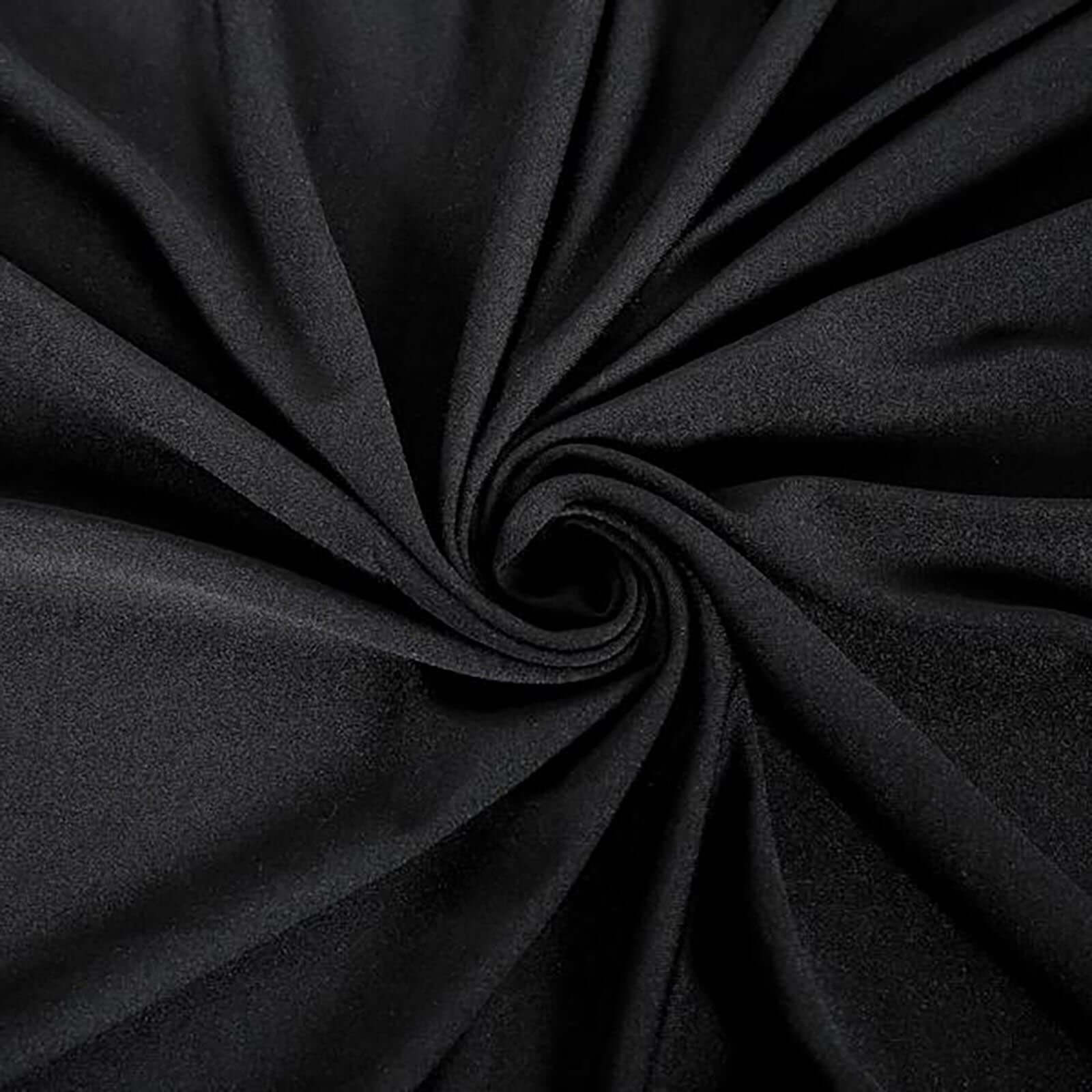 100% Cotton Round Tablecloth 108" Black Linen - Soft & Breathable Table Cover - Image 7