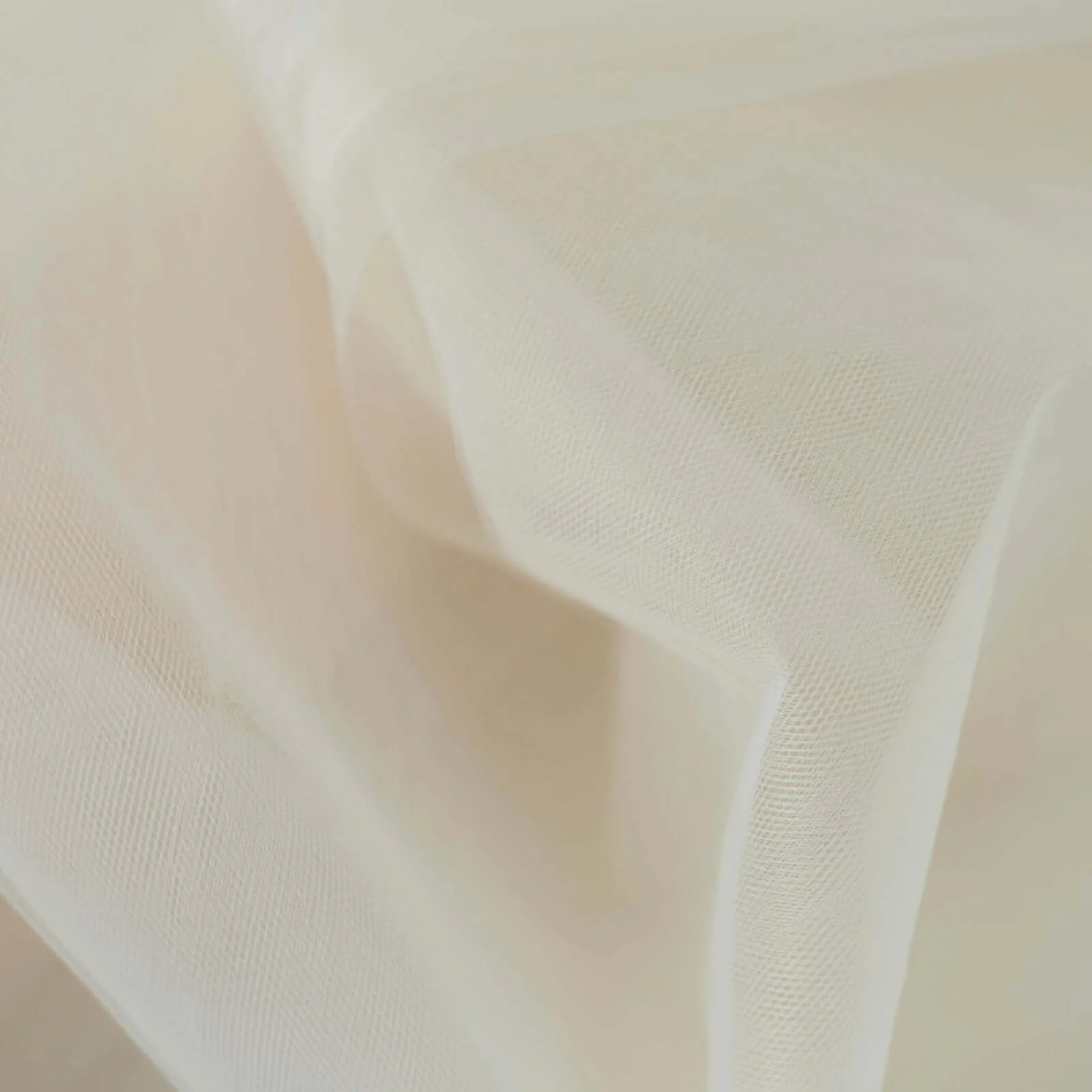 Ivory Tulle Fabric Bolt, DIY Craft Fabric Roll 108"x50 Yards - Image 8
