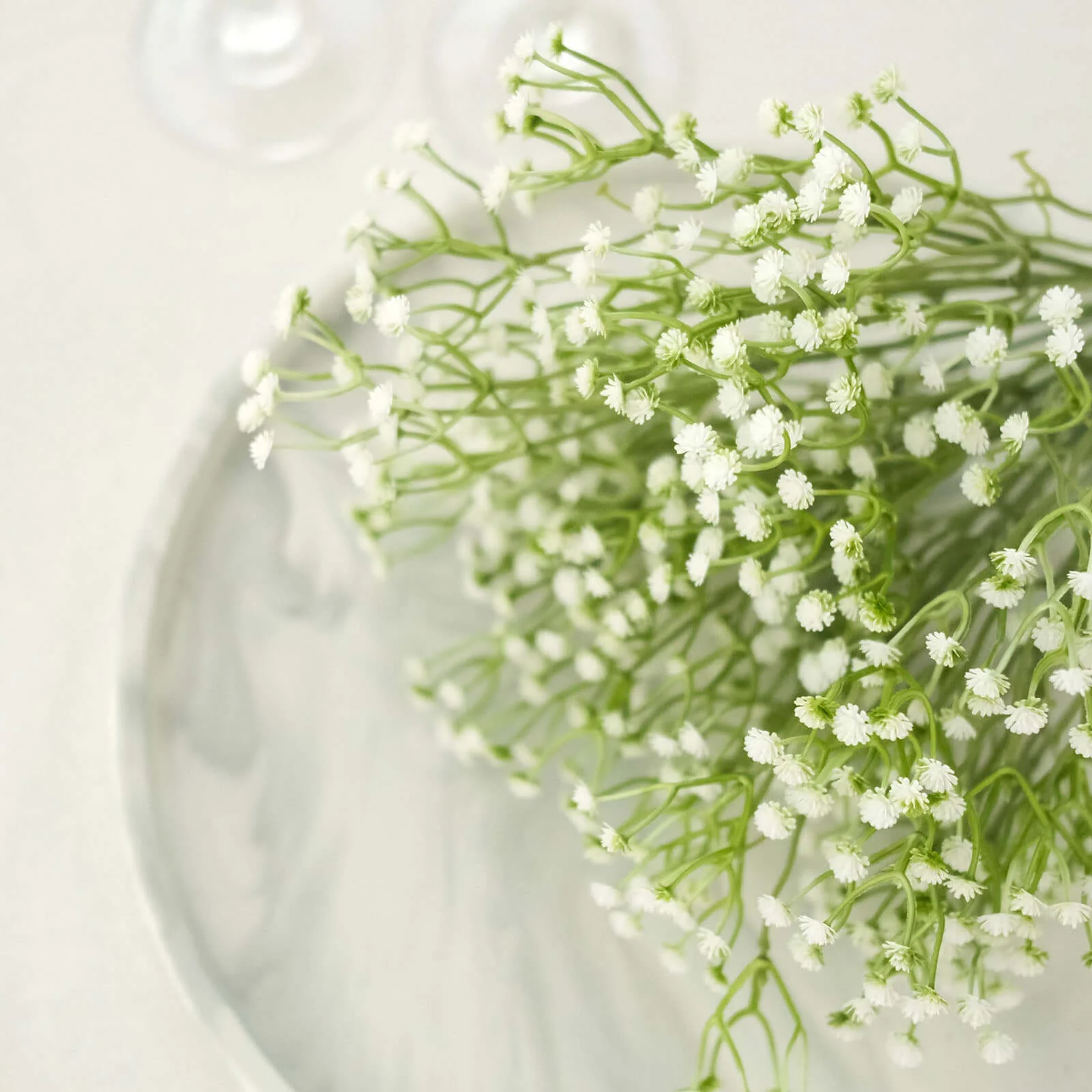 3 Pack White Artificial Baby’s Breath Gypsophila Flower Bouquets, Real Touch Faux Floral Arrangements, 14" - Image 2