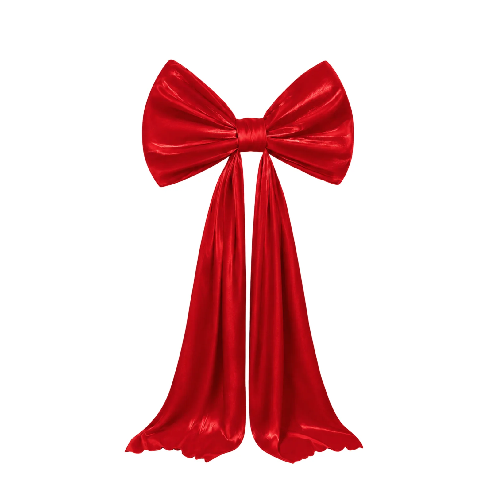 7ft Giant Red Satin Bow Tie Décor for Weddings, Baby Showers & Events - Image 2