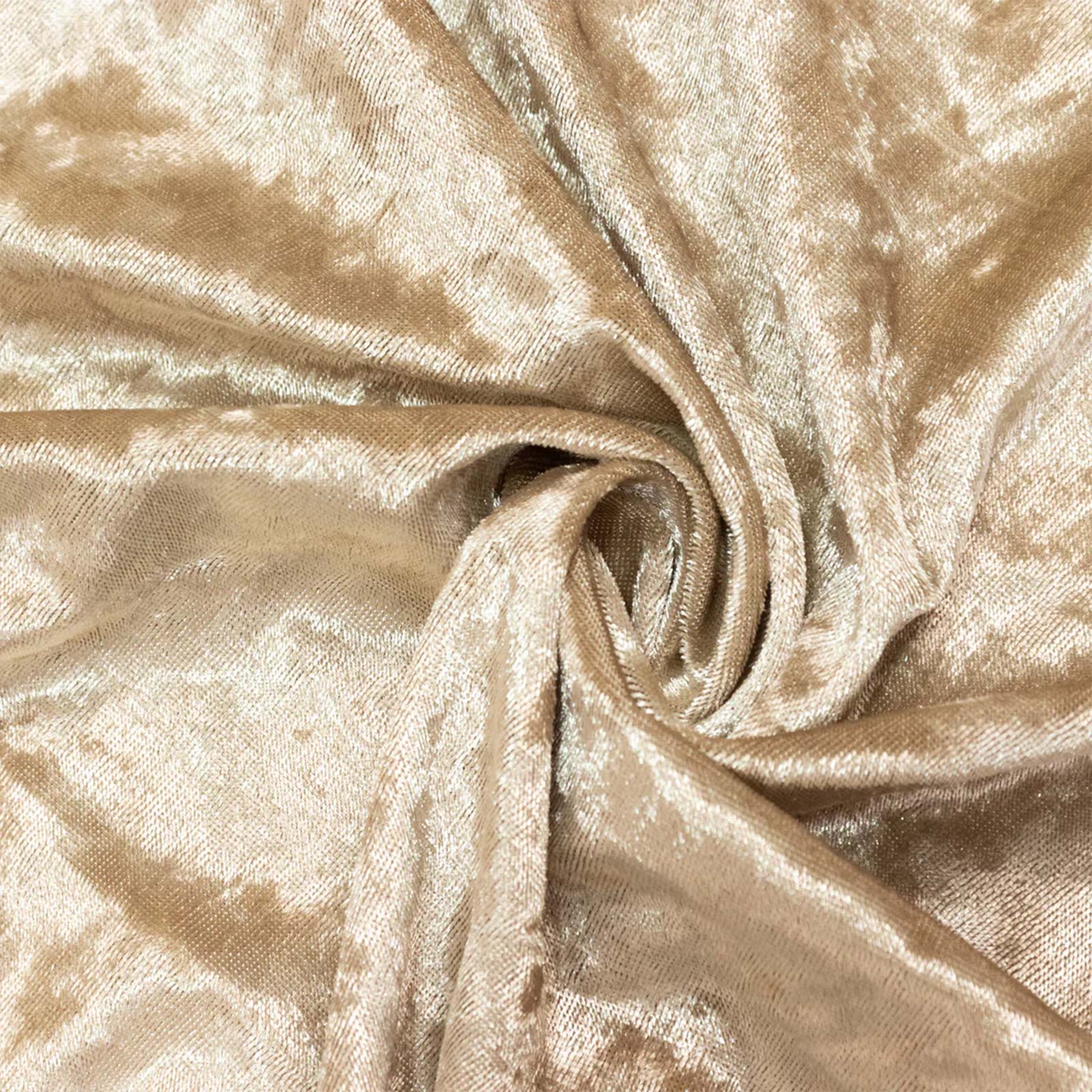 Beige Premium Crushed Velvet Backdrop Curtain 5ft x 14ft – Event Drape Panel & Photo Booth Background with Rod Pocket, 70% Blackout - Image 7