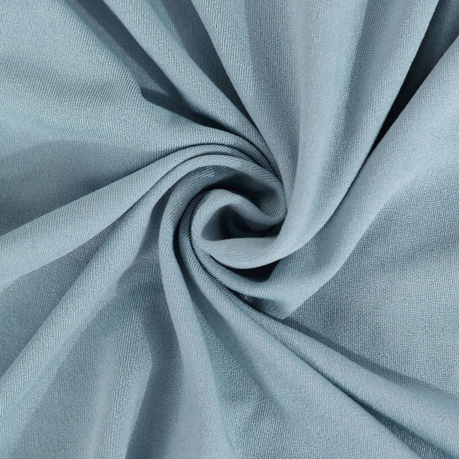 Dusty Blue 4-Way Stretch Spandex Backdrop Drape Curtain, Wrinkle Free Event Divider Panel with Rod Pockets - 5ftx16ft - Image 7
