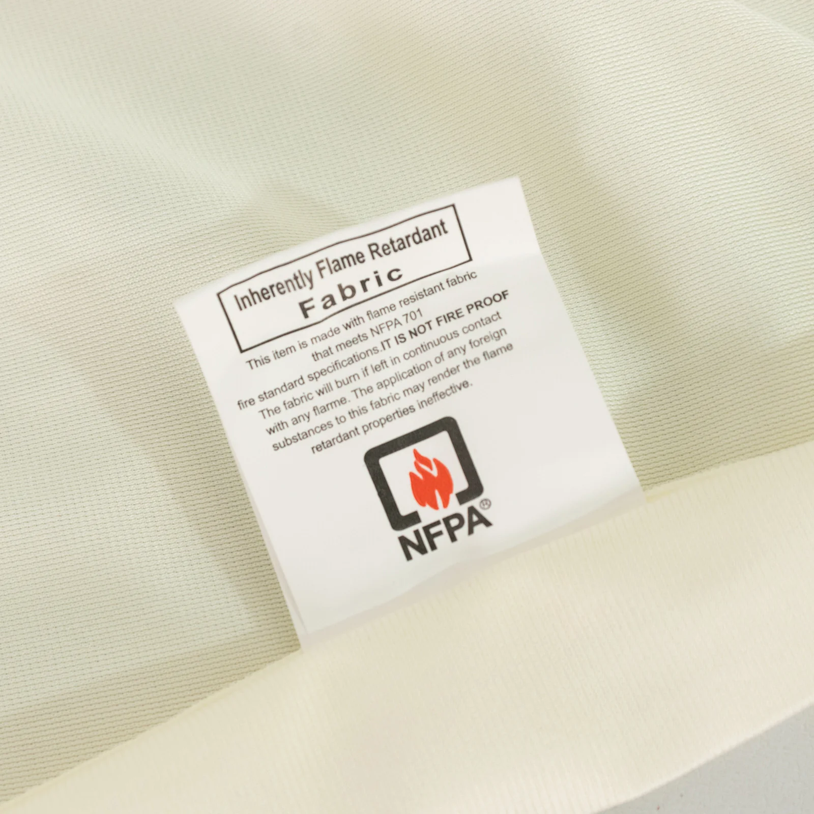 Fire Retardant 90"x132" Rectangle Scuba Polyester Tablecloth – Ivory, Wrinkle Free, Stain Resistant, Seamless Table Cover - Image 2