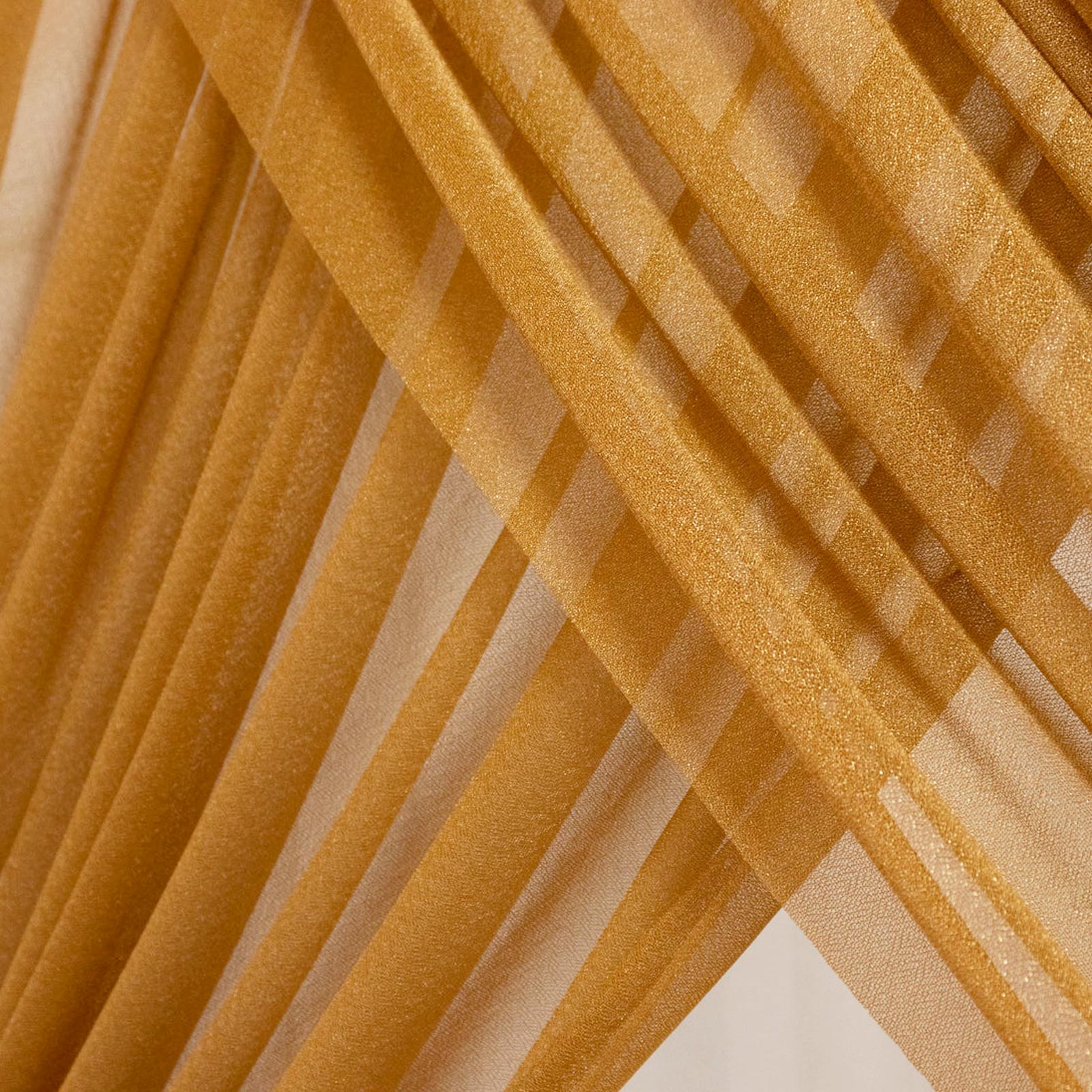 Sheer Wedding Arch Drape – 5ftx14ft Gold Sheer Curtain Backdrop, Ceiling Drapery Panel - Image 8