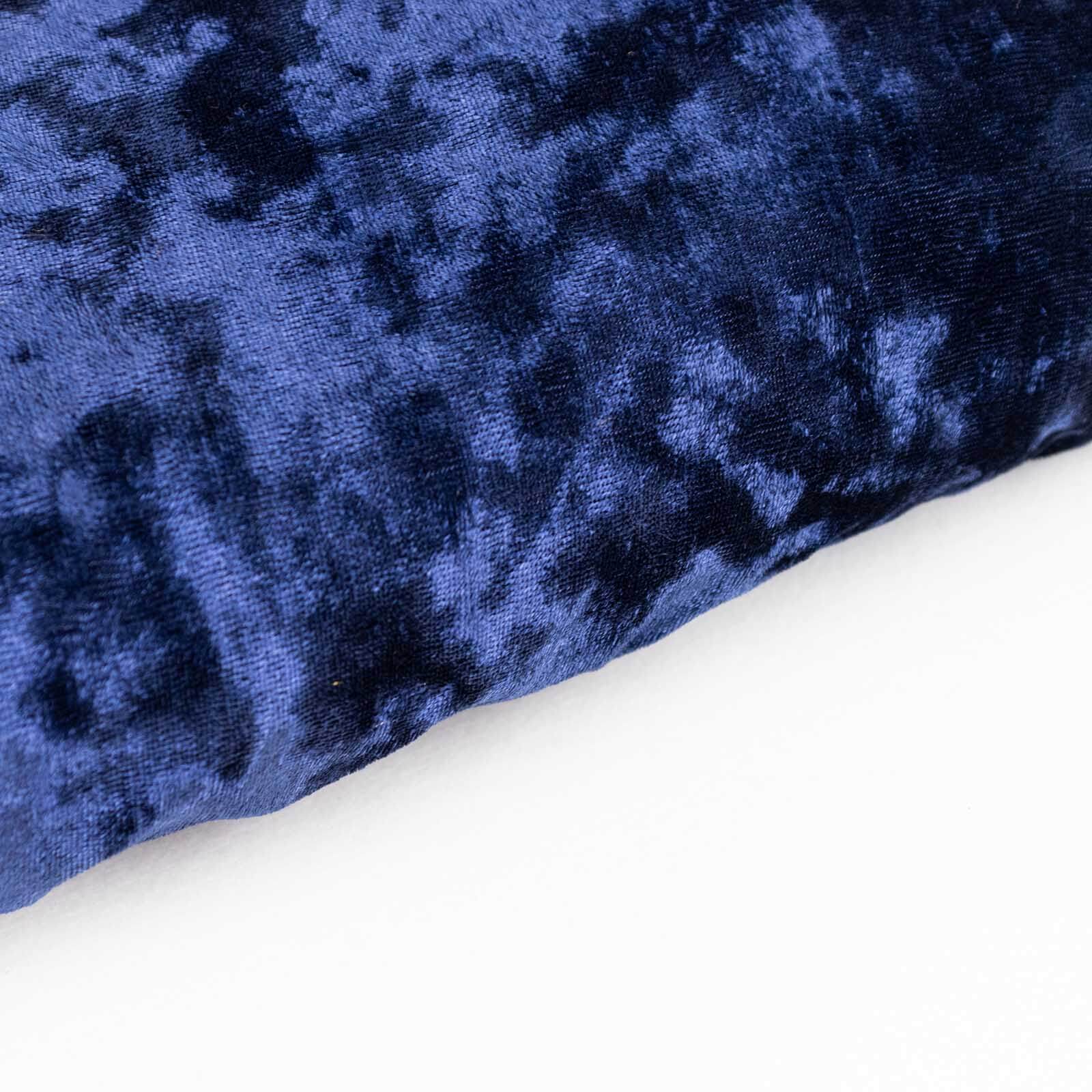 Navy Blue Crushed Velvet Fabric Bolt, DIY Craft Fabric Roll - 65"x5 Yards - Image 3