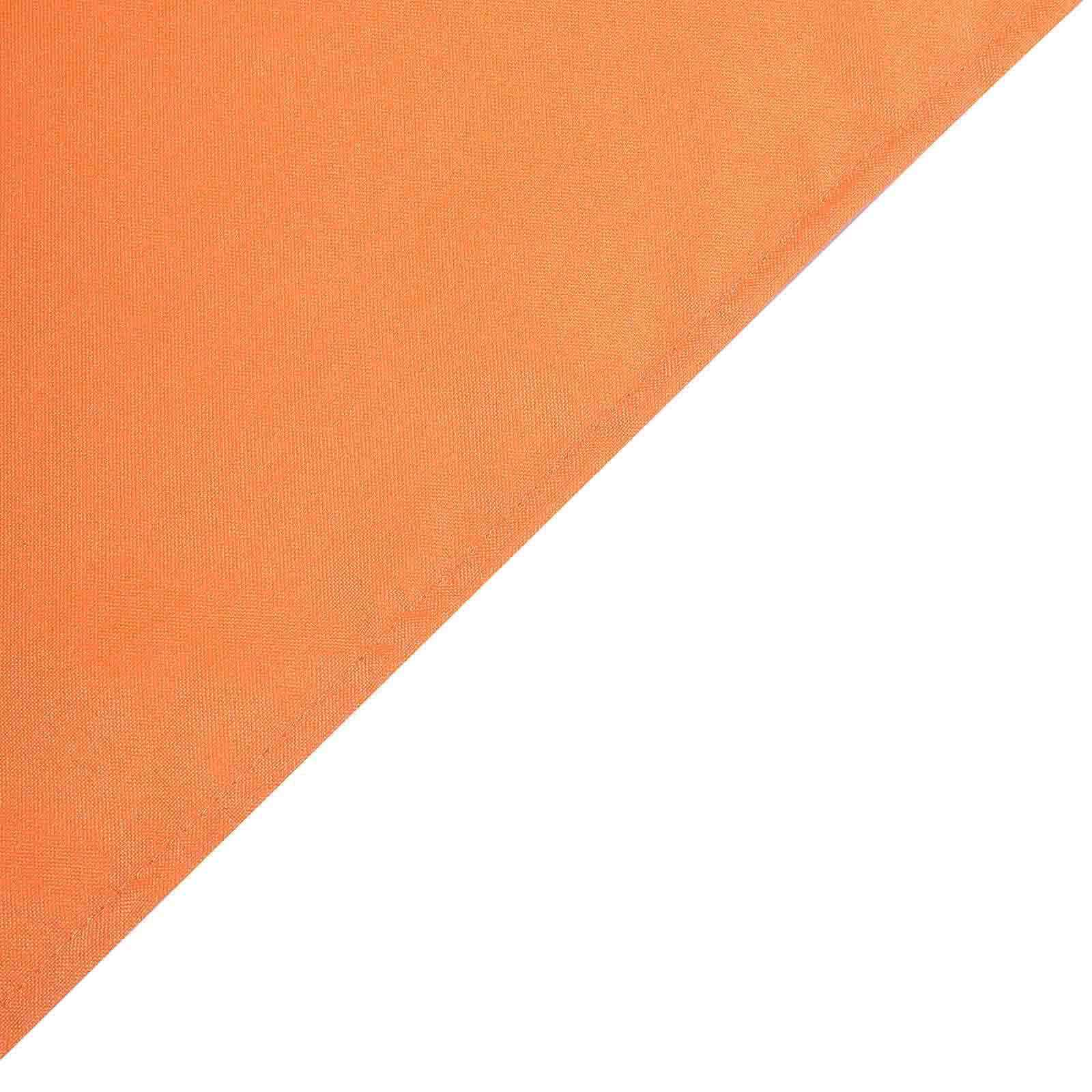 Polyester Rectangle Tablecloth 90"x156" Orange with Seamless Finish - Image 8