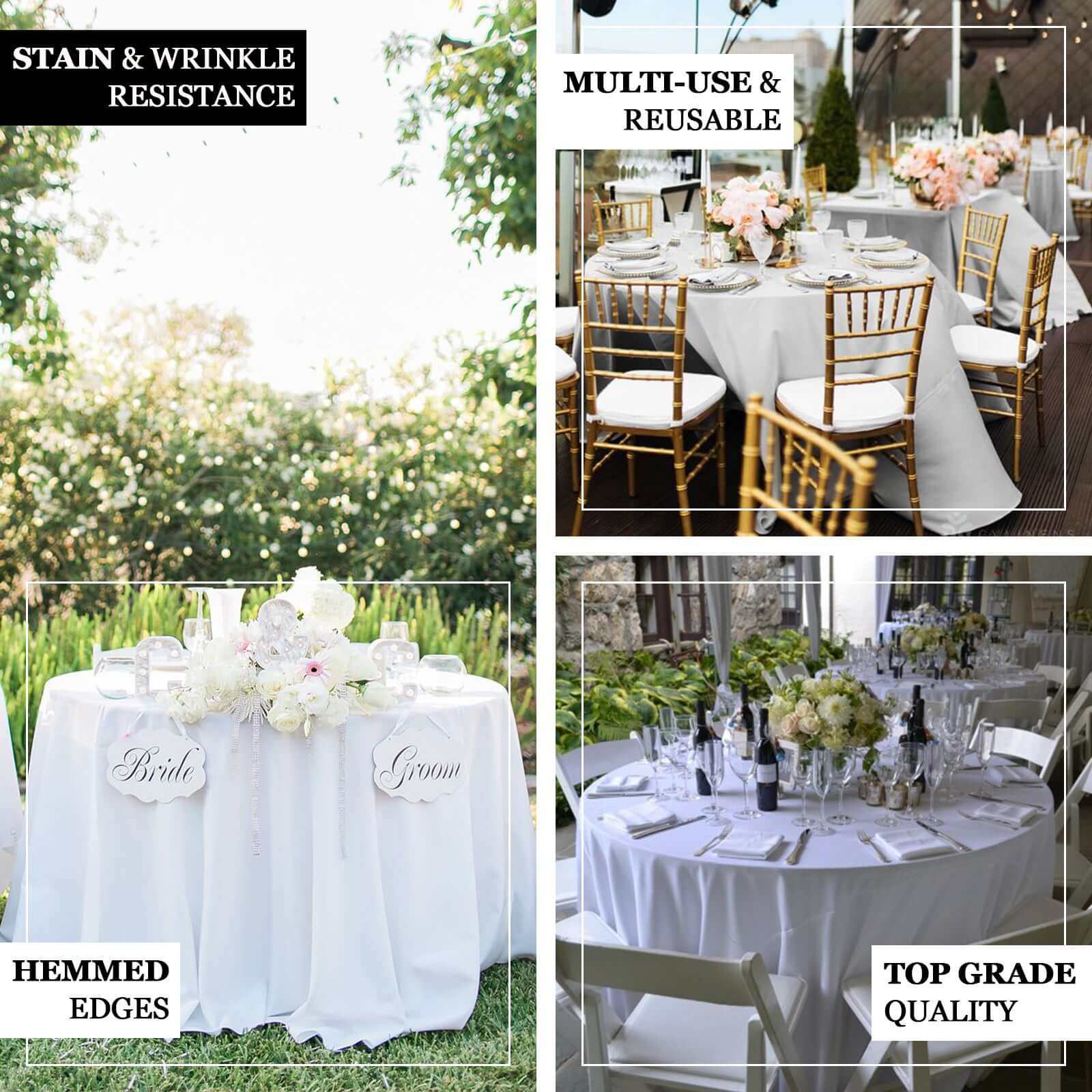 Polyester Round Tablecloth 108" Purple - Durable and Stain-Resistant for Easy Maintenance - Image 4
