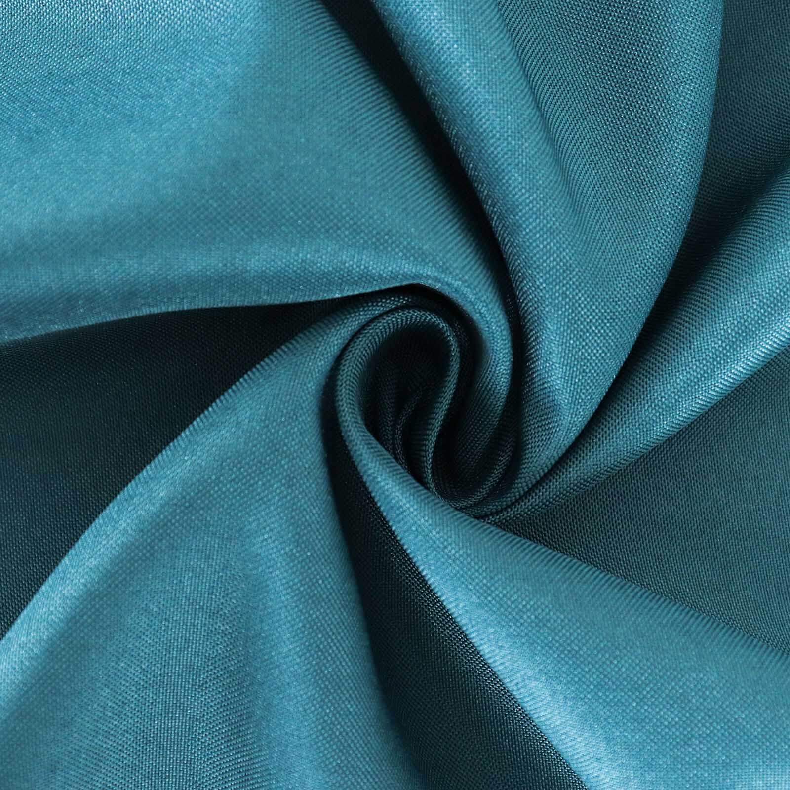 Polyester Square Table Overlay 54"x54" Peacock Teal - Wrinkle-Resistant Table Topper - Image 8