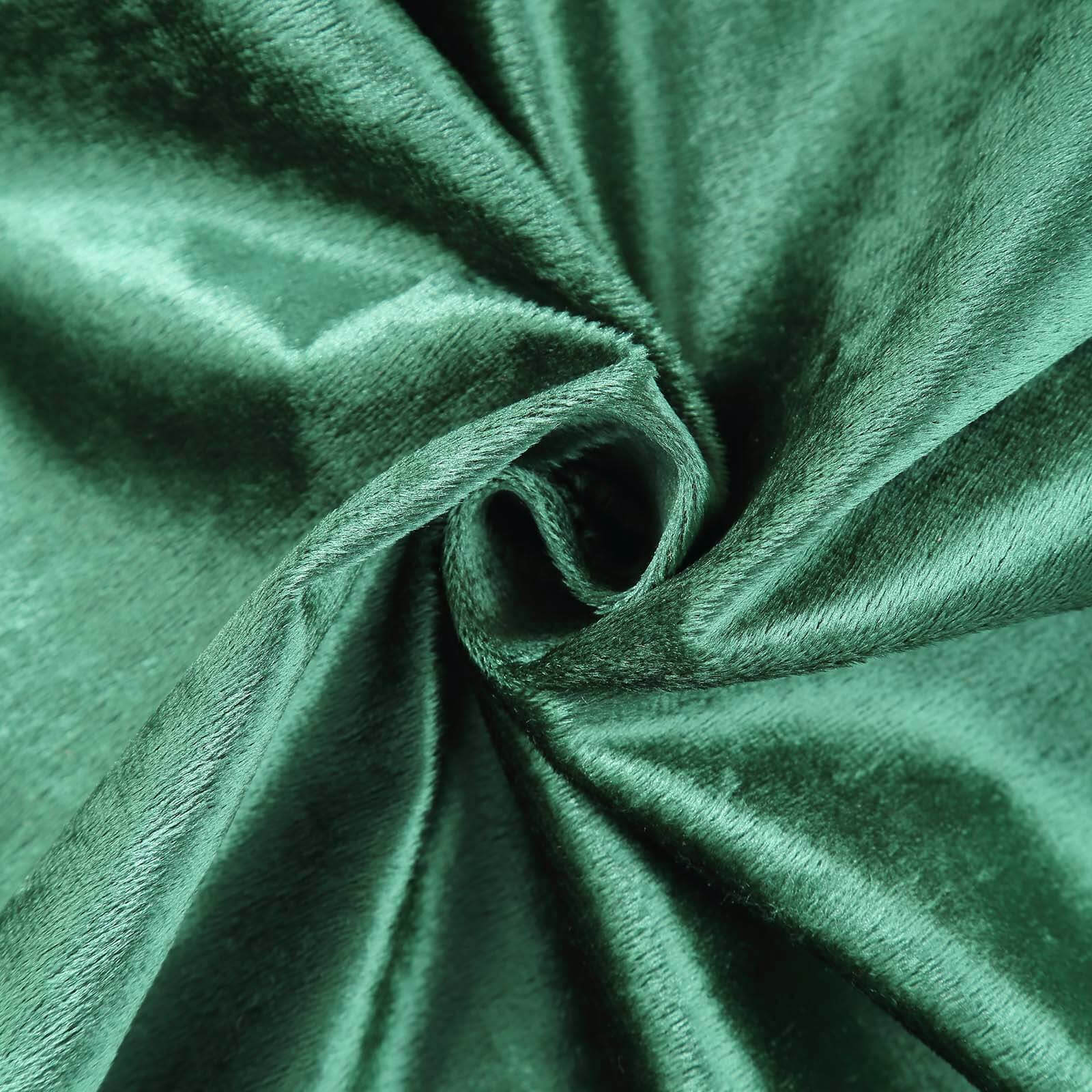 Premium Velvet Rectangle Tablecloth 90"x132" Hunter Emerald Green - Soft Textured Feel Reusable Seamless Table Cover - Image 8