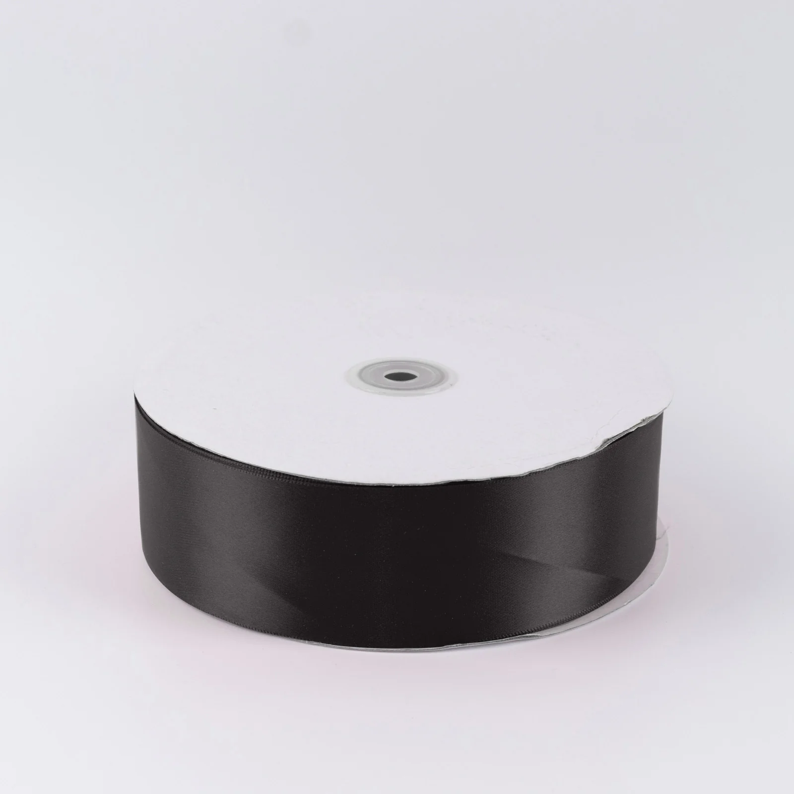 Satin Ribbon Roll 2" x 100 Yards Black – Single Face Decorative Craft Ribbon - Image 2