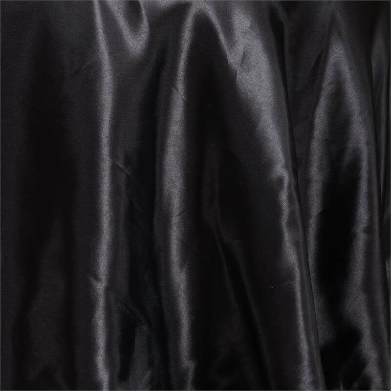 Satin Round Tablecloth 90" Black - Smooth & Durable Table Cover - Image 3
