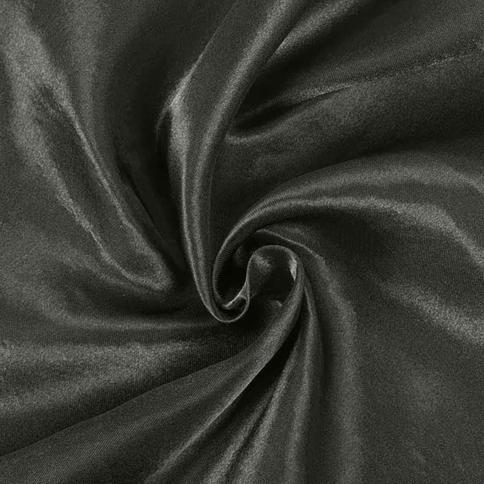 Satin Round Tablecloth 90" Black - Smooth & Durable Table Cover - Image 7