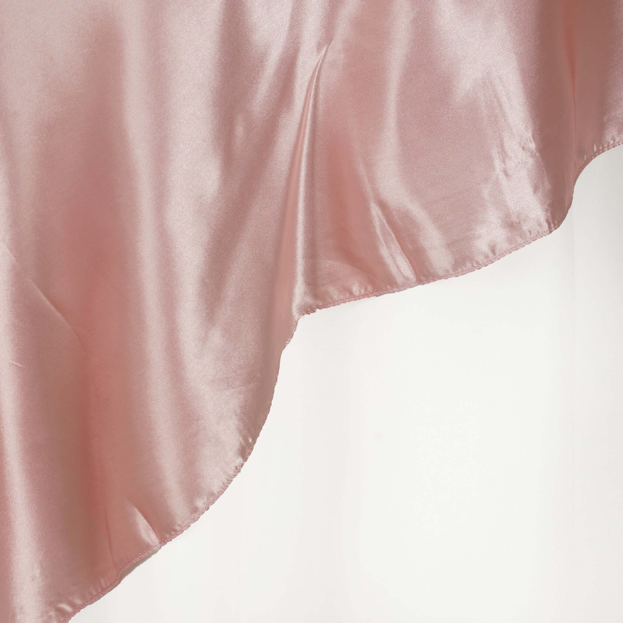Satin Table Overlay 72"x72" Dusty Rose - Wrinkle Resistant & Smooth Table Topper - Image 8