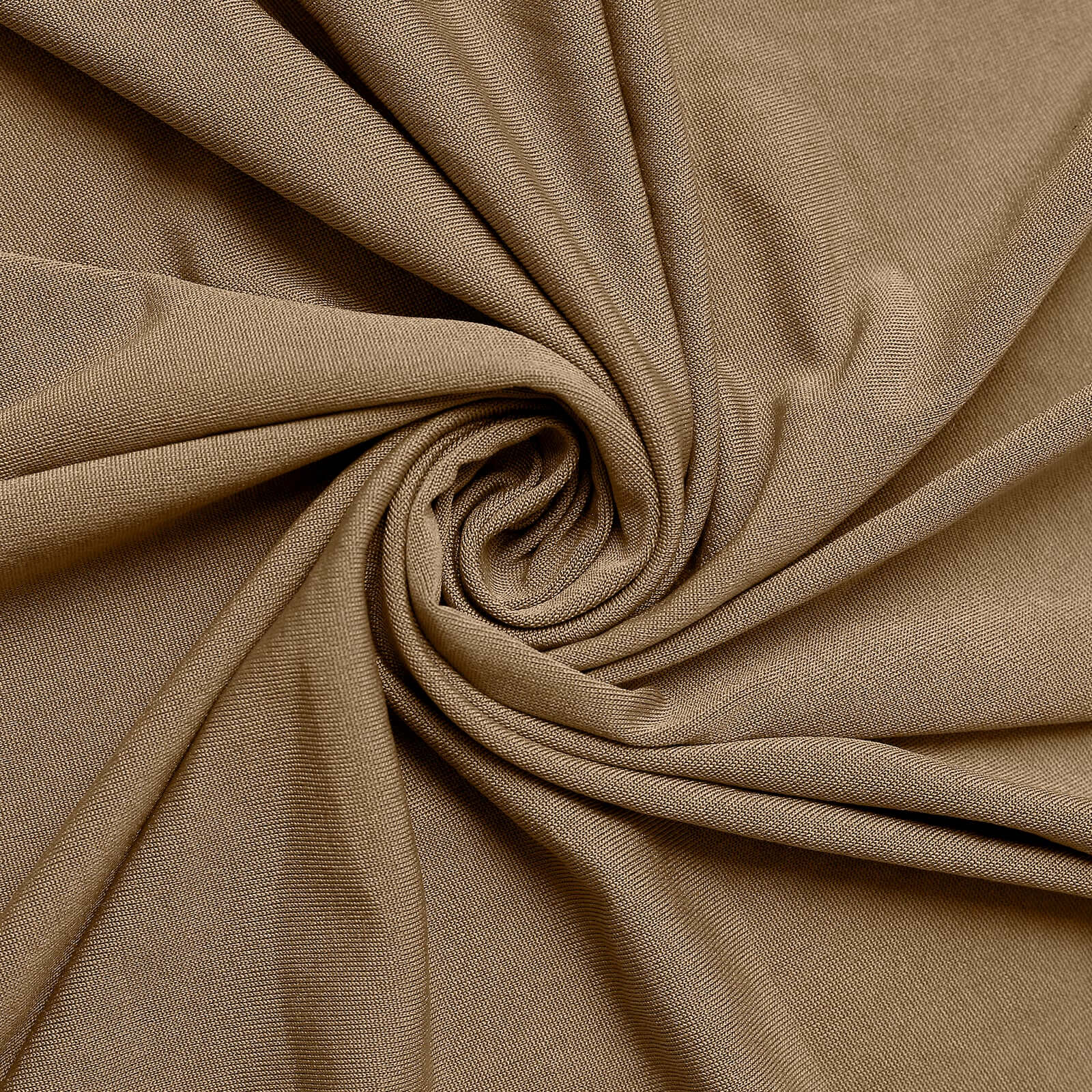 Stretch Spandex Rectangle Fitted Table Cover 96"x30" Taupe - Wrinkle Free Form-Fitting Tablecloth - Image 8